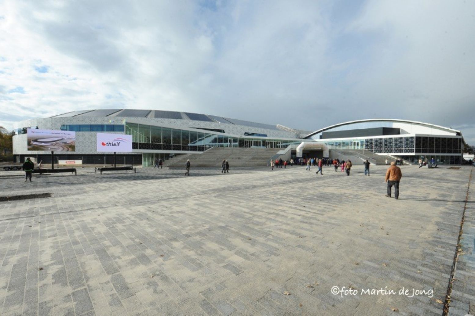 Het vernieuwde Thialf oogt hypermodern. Foto: © Fotopersburo Martin de Jong