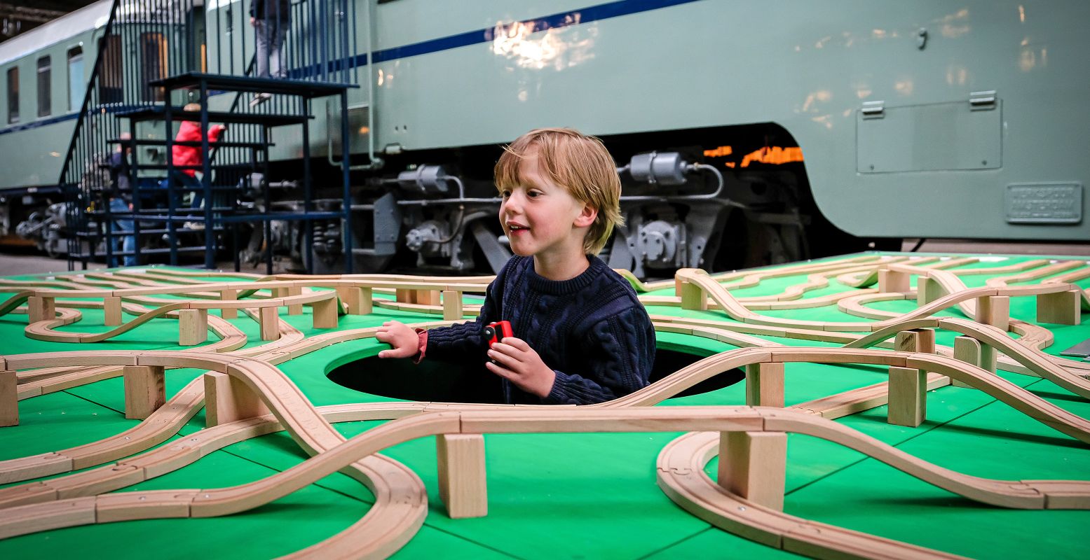 Doe mee aan de Spoorweg Spelen deze meivakantie. Foto: Spoorwegmuseum © Marleen Schlichting