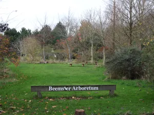 Beemster Arboretum Het laagste arboretum ter wereld ligt vier meter onder Amsterdamse peil. Foto: DagjeWeg.NL
