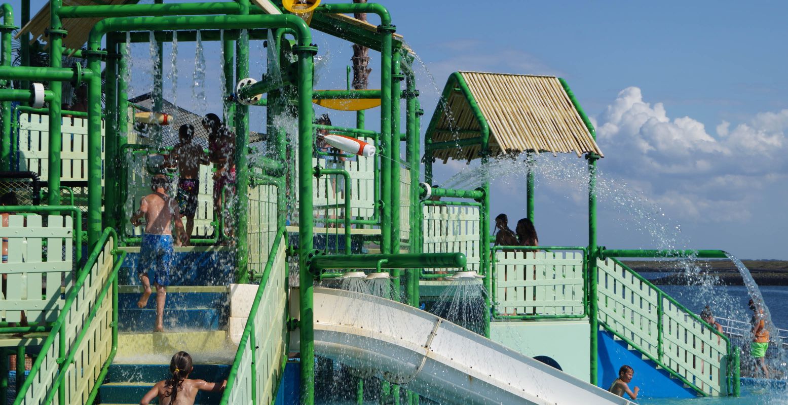 Waterpret in de waterspeelplaats van Neeltje Jans. Foto: DagjeWeg.NL