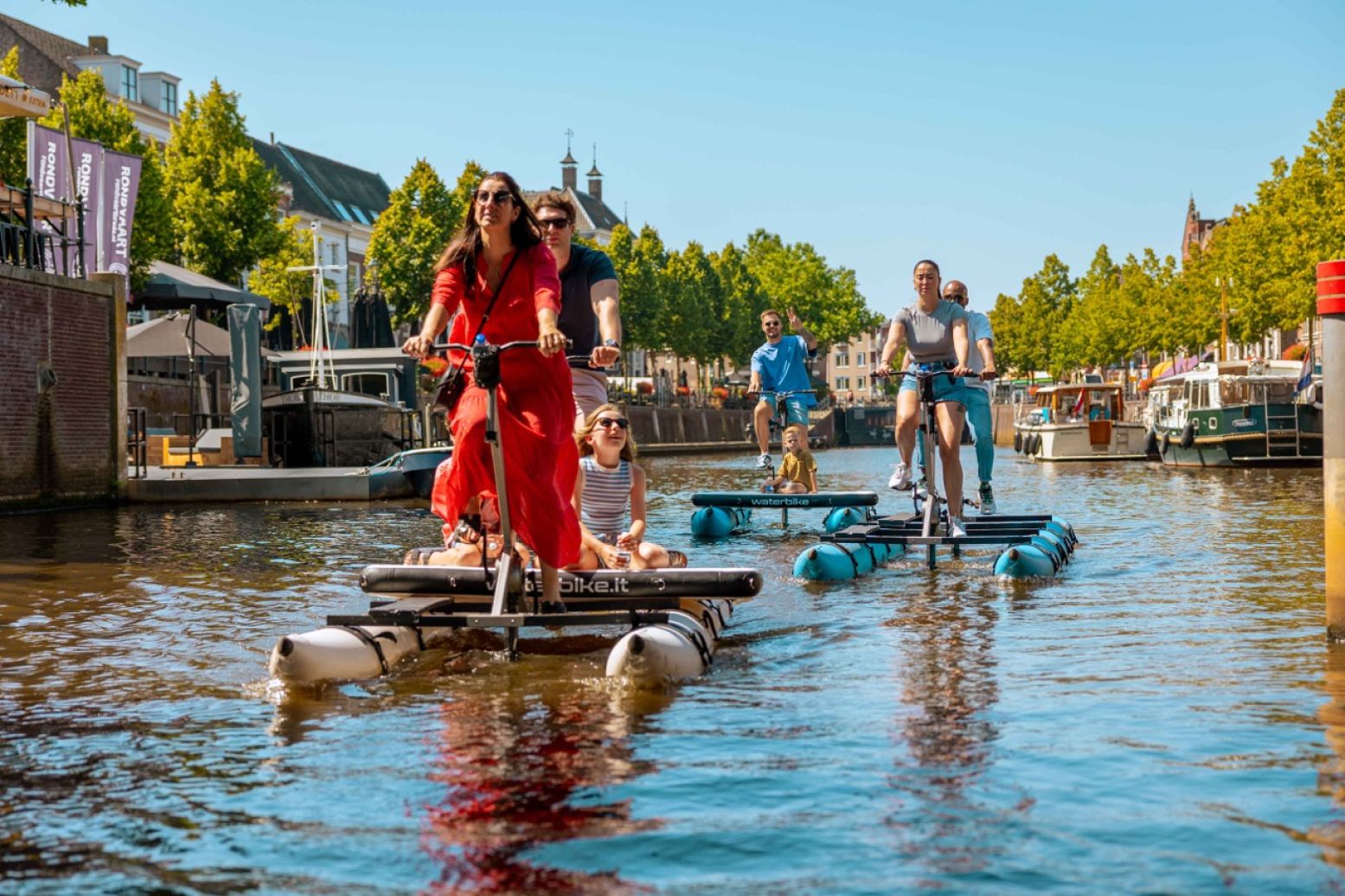 Verken de stad per Waterbike. Foto: Breda Marketing