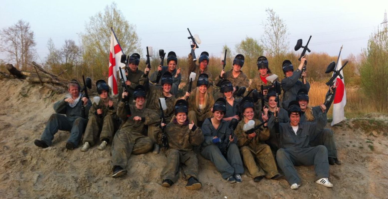 Paintballen met het hele team bij Outdoor Point. Foto: Outdoor Point