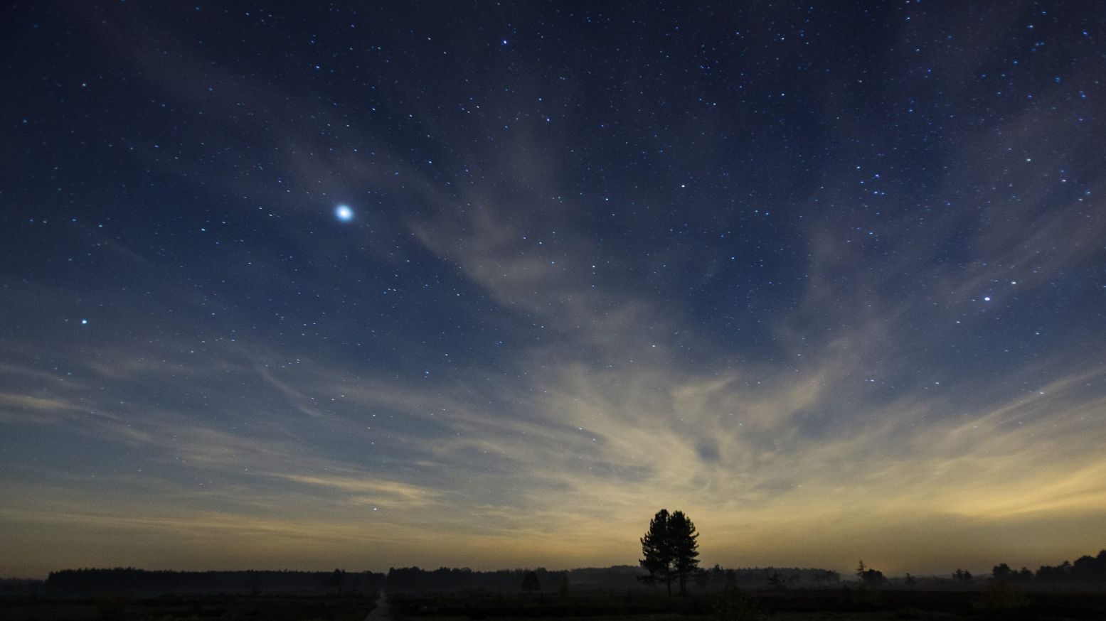 Nachthemel met Jupiter. Foto: Johan van der Wielen
