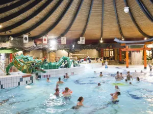 Subtropisch zwemparadijs met Chinees thema. Foto: De Bonte Wever