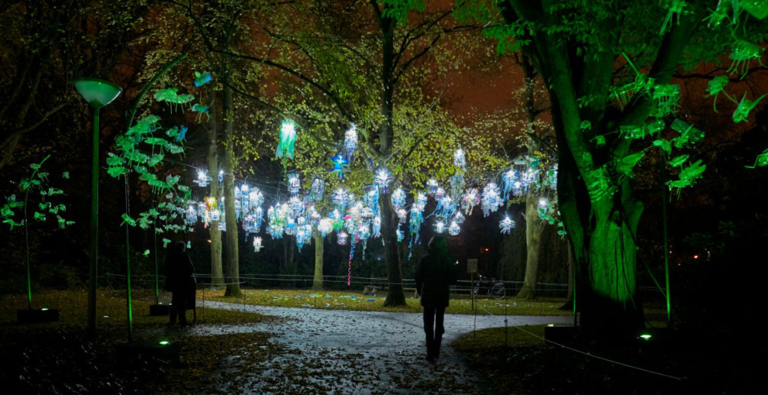 Raak betoverd door de wonderlijke wereld van lichtkunst. Foto: Claus Langer, GLOW Eindhoven 2015.