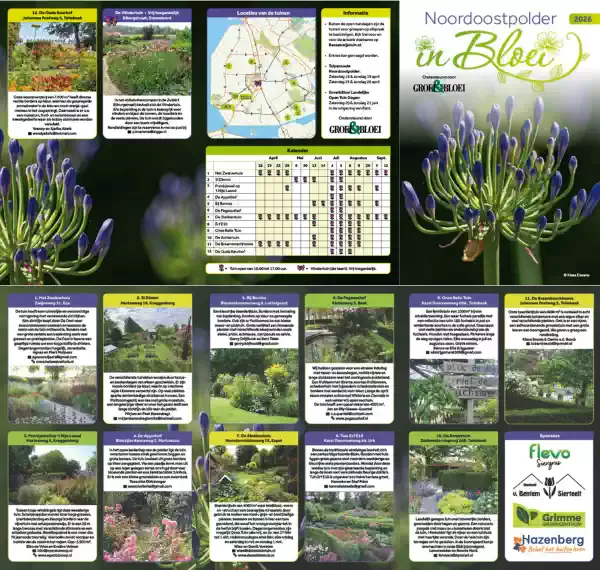Folder. Foto: Groei & Bloei Noordoostpolder Folder. Foto: Groei & Bloei Noordoostpolder