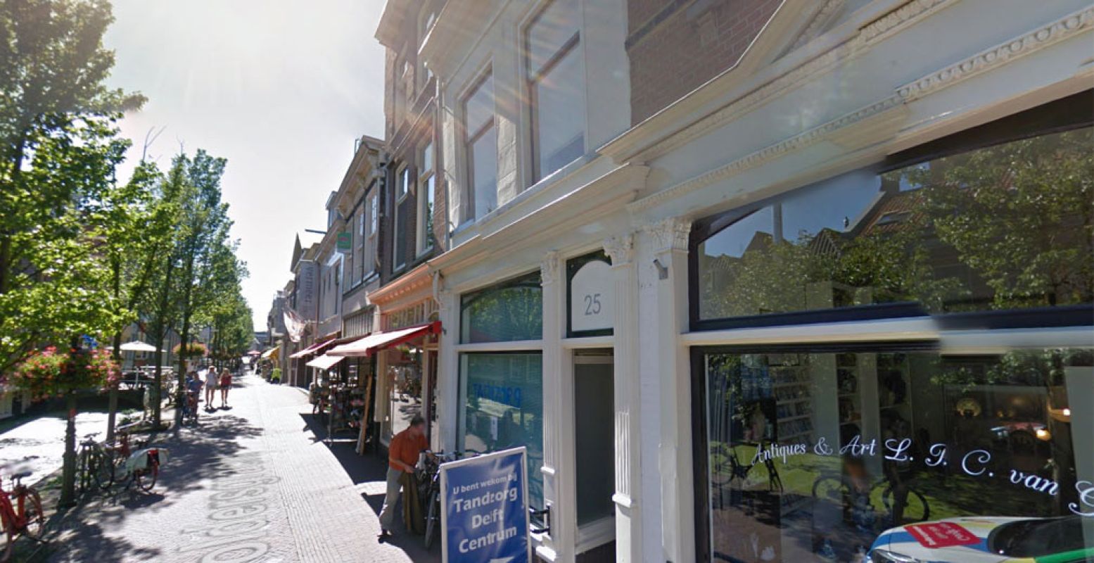 Voldersgracht 25 in Delft. Foto: Google Streetview