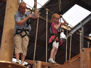 Bedwing het parcours van Waddenfun. Foto: Waddenfun