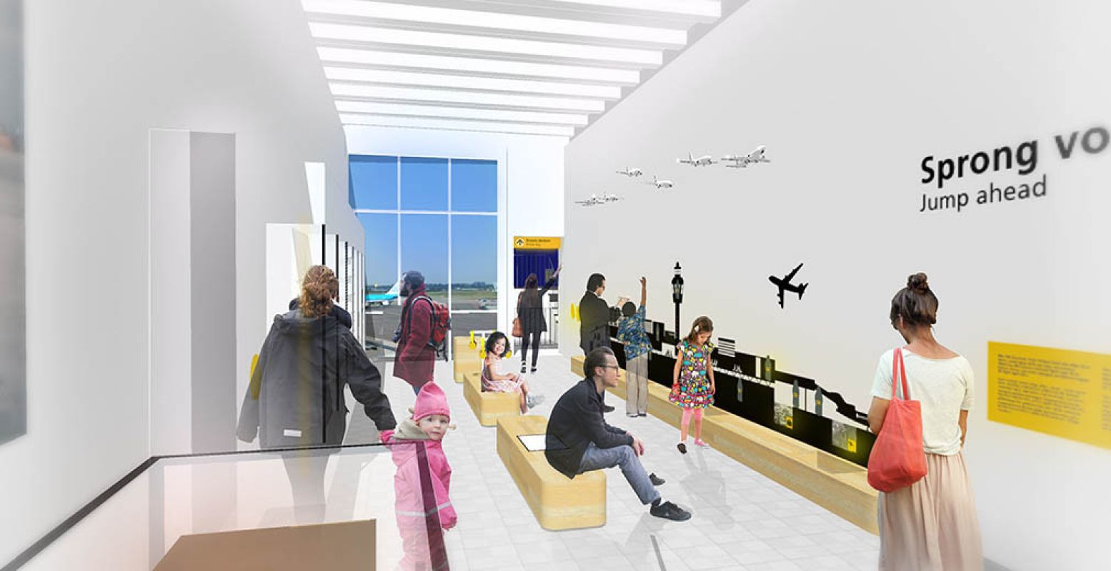 Wat heeft de toekomst in petto voor onze luchthaven? Denk mee en verzin ideeën voor Schiphol. Bron: Amsterdam Museum.