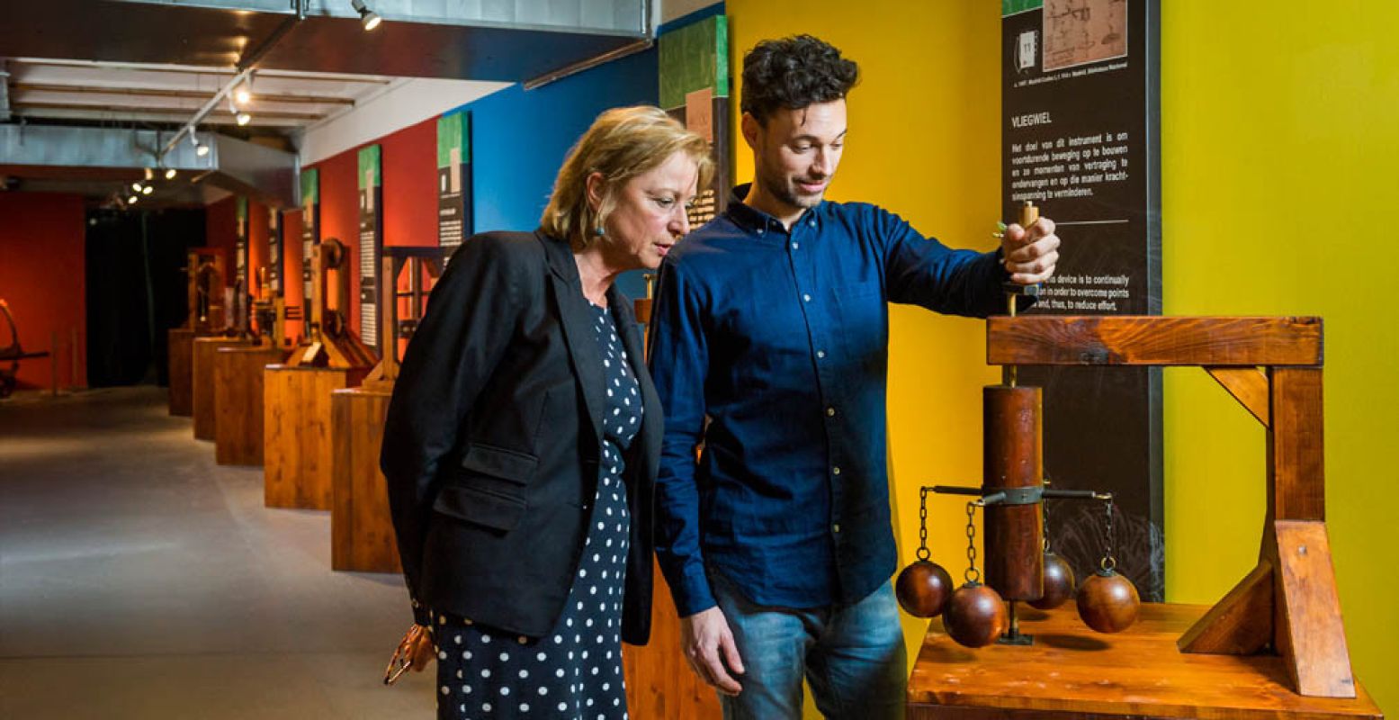 Ontdek de uitvindingen van Leonardo da Vinci. Foto: Beurs van Berlage.