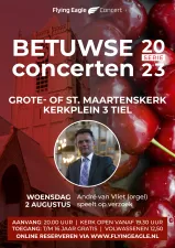 Organist André van Vliet speelt op verzoek Foto: poster archief Flying EagleFoto geüpload door gebruiker.