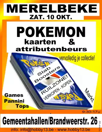 Pokémonkaartenruilbeurs te Merelbeke Foto: De Dapper Eddy