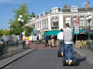 Moeiteloos de stad verkennen. Foto: Segway Leiden.