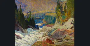 Bewonder de majestueuze landschappen van Canada J.E.H. MacDonald Falls, Montreal River, 1920 Olieverf op doek, Totaal: 121.9 x 153 cm. Aangekocht, 1933 Foto: © Art Gallery of Ontario 2109