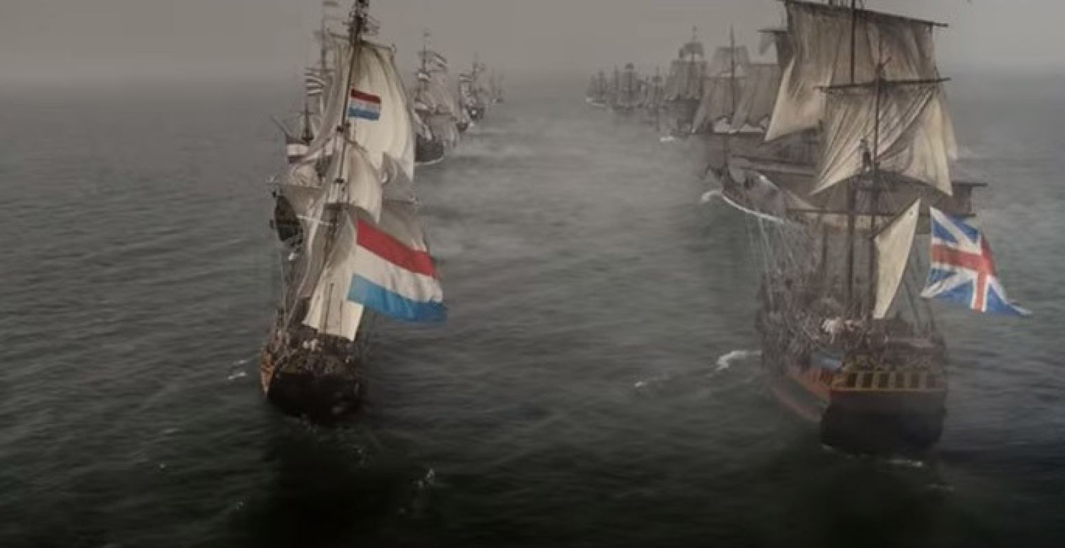 Duik in de geschiedenis en vaar mee met de vloot van De Ruyter! Beeld: screenshot uit de film