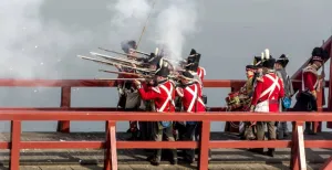 Oorlog in Bourtange: bezoek de Slag om de vesting Wie wint het gevecht om de brug? Foto: Vesting Bourtange
