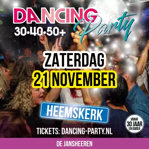 30•40•50+ Dancing Party Heemskerk 30+ Dancing Party. Foto: Herman Hilhorst.