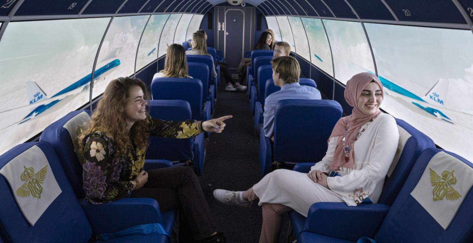 The Flying Dutchman is een eerbetoon aan de pioniersgeest van KLM. Foto: Madurodam