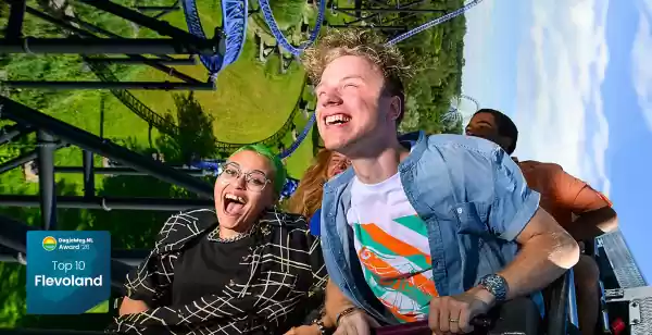 DagjeWeg.NL Awards 2026: dit zijn de 10 beste uitjes van Flevoland! Welk uitstapje is de nummer 1 van Flevoland op DagjeWeg.NL? Foto: Walibi Holland ©