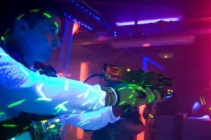 Lasergamen in Rotterdam. Foto: Lasergame Rotterdam.