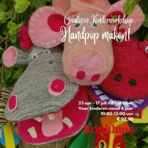 Creatieve kinderworkshop: Maak je eigen handpop Foto: Janneke Nijenhuis
