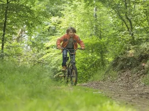 Lekker fietsen in de natuur.